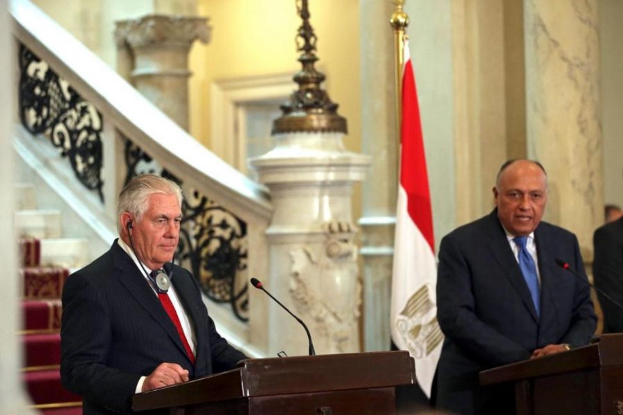 Rex W. Tillerson, united state secretary of state, egypt, middle east