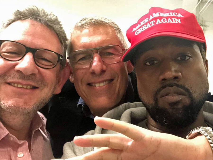 Kanye West, Donald Trump, Kim Kardashian