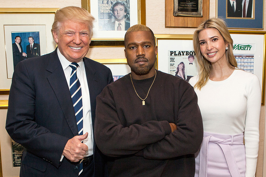 Kanye West, Donald Trump, Kim Kardashian