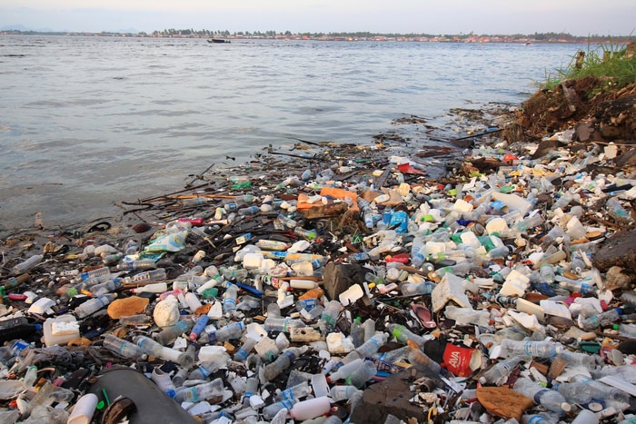 Plastic Trash in Ocean