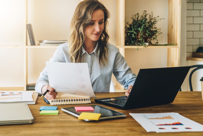 Woman Writing Essay