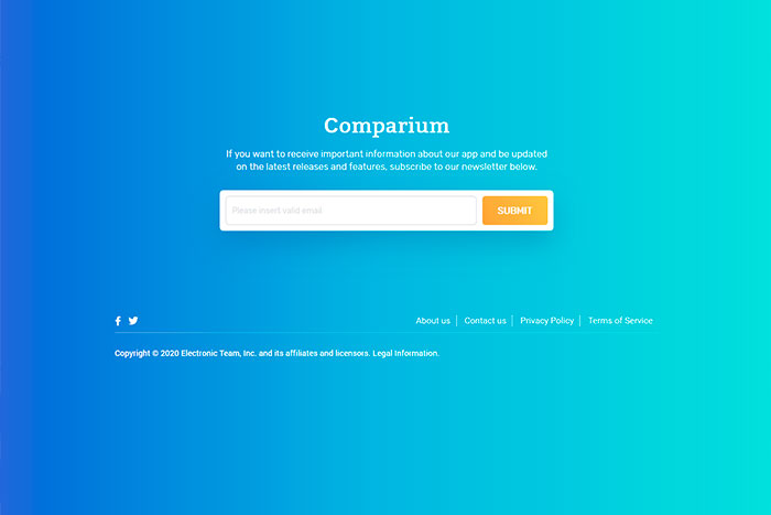 Test Your Website with Comparium Application